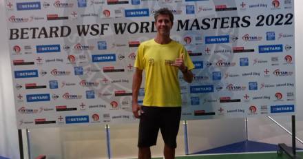Lunel - Conrados Ramos au Championnat du Monde de Squash Vétéran