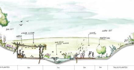 Aveyron - Michael   FAYRET  souhaite transformer une retenue d'eau asséchée en un amphytheatre vegetal a 360°